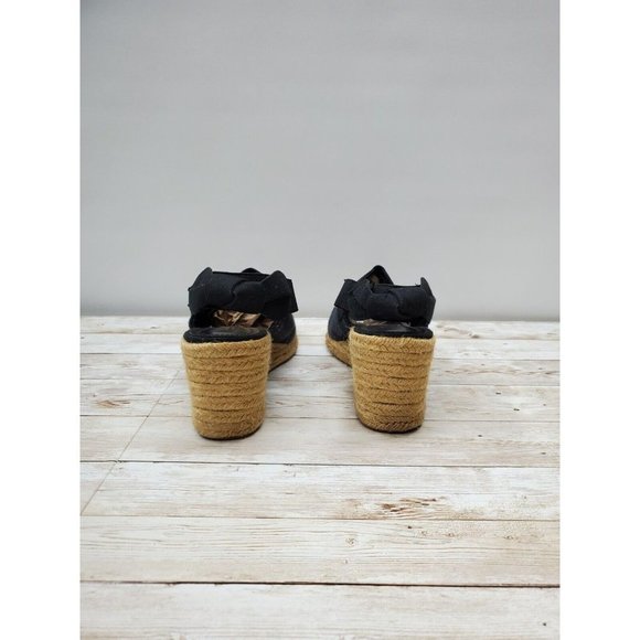 Lauren Ralph Lauren Closed-Toe SlingBack Wedge Sandals‎ Size 8 - Picture 3 of 9